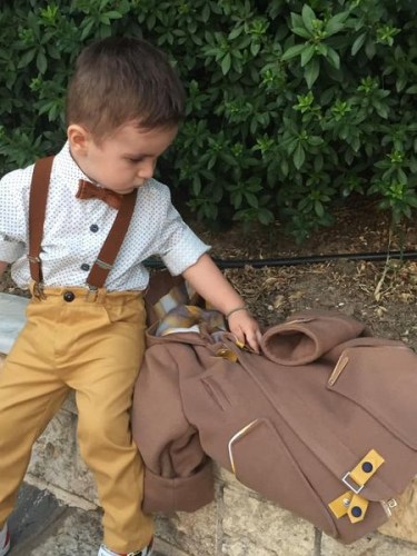 Χειμερινό Κουστουμάκι Βάπτισης  Παλτο Mi Chiamo Α4261Κ